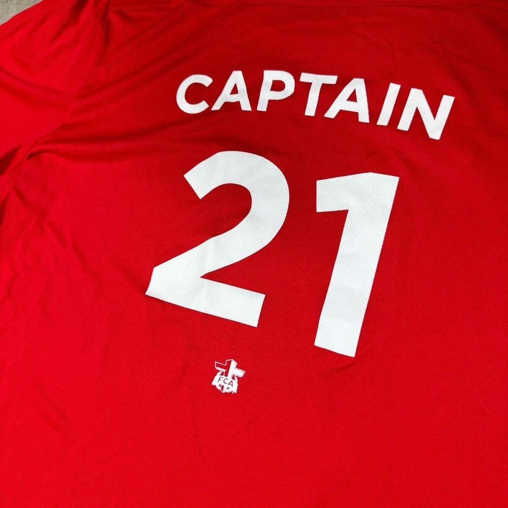 FCA Fellowship of Christian Athletes Nike Shirt NEW Men XL Red CAPTAIN 21 - Picture 3 of 9
